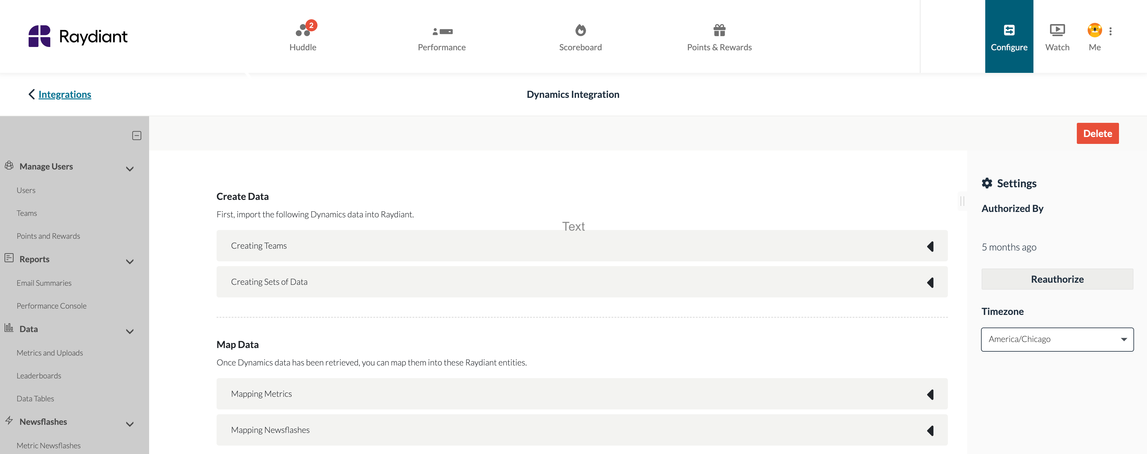 Connect Dynamics to Raydiant Engage (Raydiant Engage)