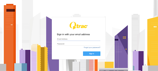 How do I display Qtrac on my Raydiant screens?