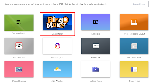How do I display Bingo Maker on my Raydiant screens?