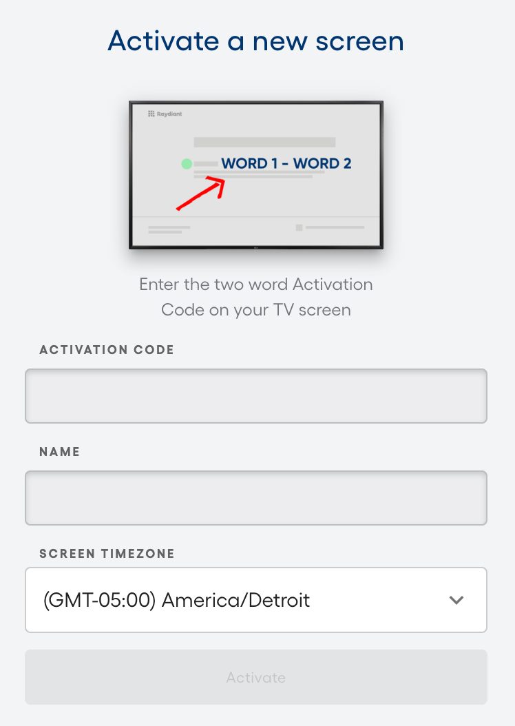 How do I display Poly on my Raydiant screens?